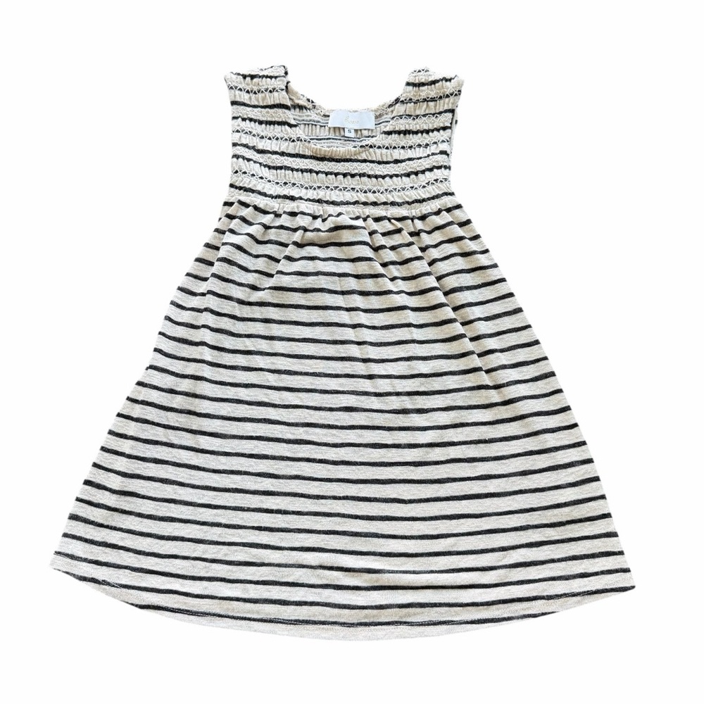 BRAEVE Women’s Smocked Shell Stripe Tank SMALL